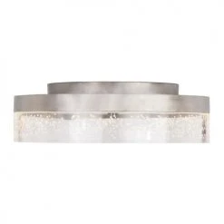 Discount ⌛ Patriot Lighting® Leah Satin Nickel Integrated LED Flush Mount Ceiling Light 👏 -Patriot Lighting Sales 3518792 Alt3