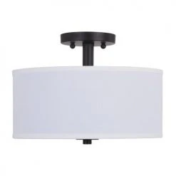 Promo 🔥 Patriot Lighting® Fabian Bronze 2-Light Semi-Flush Mount Ceiling Light 🔥