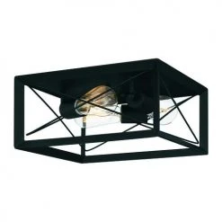 Flash Sale ⌛ Patriot Lighting® Carah Matte Black 3-Light Flush Mount Ceiling Light 🔔 -Patriot Lighting Sales 3518804 Alt1