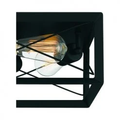 Flash Sale ⌛ Patriot Lighting® Carah Matte Black 3-Light Flush Mount Ceiling Light 🔔 -Patriot Lighting Sales 3518804 Alt3