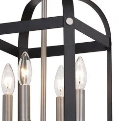 Top 10 ✔️ Patriot Lighting® Jazel Matte Black & Brushed Nickel 4-Light Pendant 🛒 17 Top 10 ✔️ Patriot Lighting® Jazel Matte Black & Brushed Nickel 4-Light Pendant 🛒 -Patriot Lighting Sales 3518805 Alt5