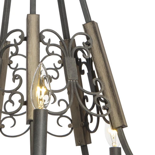 Best Sale ✨ Patriot Lighting® Seraphina Weatherd Zinc 5-Light Chandelier ❤️ 4 Best Sale ✨ Patriot Lighting® Seraphina Weatherd Zinc 5-Light Chandelier ❤️ - Image 2