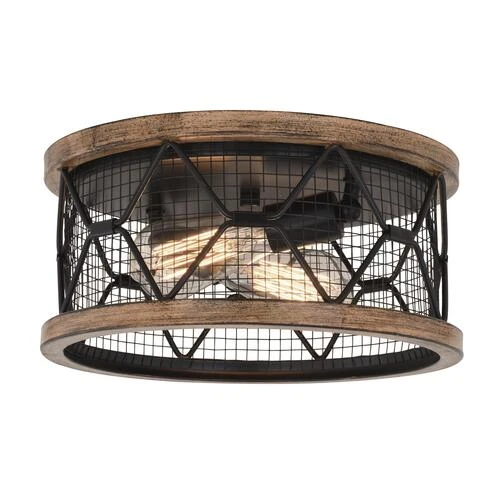 Coupon 😍 Patriot Lighting® Elegant Home Bodhi Black & Replica Wood 2-Light Flush Mount Ceiling Light 👍 -Patriot Lighting Sales 3519125 Master