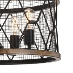 Discount 🧨 Patriot Lighting® Elegant Home Bodhi Black & Replica Wood 5-Light Pendant ⌛ -Patriot Lighting Sales 3519126 Alt2