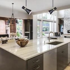 Discount ⭐ Patriot Lighting® Keilen Black And Antique Brass 1-Light Mini Pendant Light 💯 -Patriot Lighting Sales 3519155 IPL668A01BKG M Life