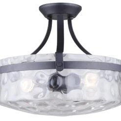 Top 10 🛒 Patriot Lighting® Maeva Graphite 3-Light Semi-Flush Mount Ceiling Light ❤️