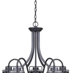 Flash Sale ✨ Patriot Lighting® Maeva 5-Light Graphite Chandelier 🎁