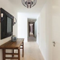 Cheapest 🤩 Patriot Lighting® Gage Black With Wood Accents 4-Light Chandelier ✔️ -Patriot Lighting Sales 3519196 IWF690A01BKW M Life