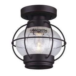 Flash Sale 🎉 Patriot Lighting® Potter Oil-Rubbed Bronze 1-Light Flush Mount Ceiling Light ⭐