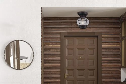 Flash Sale 🎉 Patriot Lighting® Potter Oil-Rubbed Bronze 1-Light Flush Mount Ceiling Light ⭐ 5 Flash Sale 🎉 Patriot Lighting® Potter Oil-Rubbed Bronze 1-Light Flush Mount Ceiling Light ⭐ - Image 3