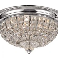 Wholesale 🎁 Patriot Lighting® Elegant Home Chaminmade Chrome Integrated LED Flush Mount Ceiling Light 👍