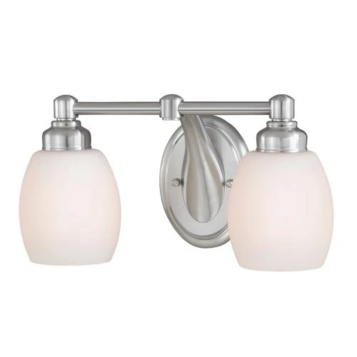 Discount ⭐ Patriot Lighting® Olympia Satin Nickel 2-Light Vanity Light 🧨 3 Discount ⭐ Patriot Lighting® Olympia Satin Nickel 2-Light Vanity Light 🧨