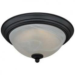 Best deal 🎉 Patriot Lighting® Payton Oil-Rubbed Bronze Integrated LED Flush Mount Ceiling Light ⌛