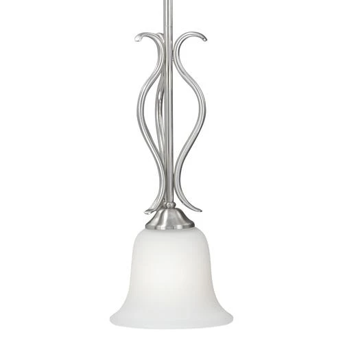 Best Sale 🔥 Patriot Lighting® Samantha Satin Nickel 1-Light Mini Pendant ⭐ 4 Best Sale 🔥 Patriot Lighting® Samantha Satin Nickel 1-Light Mini Pendant ⭐ - Image 2