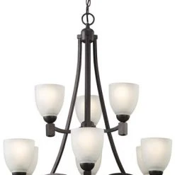 Discount 🔥 Patriot Lighting® Grenadier 9-Light Oil-Rubbed Bronze Chandelier ✨