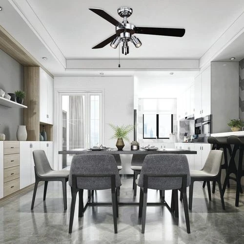 Wholesale ❤️ Patriot Lighting™ Jette III 42" Chrome Indoor LED Ceiling Fan ❤️ 5 Wholesale ❤️ Patriot Lighting™ Jette III 42" Chrome Indoor LED Ceiling Fan ❤️ - Image 3