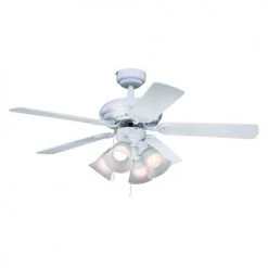 Best Sale 💯 Patriot Lighting™ Minerva II 44" White Indoor LED Ceiling Fan 👍