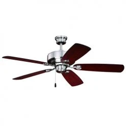 Cheapest 😀 Patriot Lighting™ Tempo II 52" Satin Nickel Indoor LED Ceiling Fan ❤️ -Patriot Lighting Sales 355 0671 WOLK