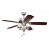Cheapest 😀 Patriot Lighting™ Tempo II 52" Satin Nickel Indoor LED Ceiling Fan ❤️ -Patriot Lighting Sales 355 0671 P