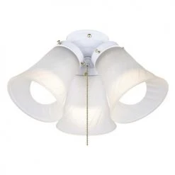 Best deal ✨ Patriot Lighting® Cluster 3-Light White LED Ceiling Fan Light ✔️