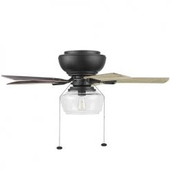 Cheapest 🌟 Patriot Lighting™ Anahy 44" Matte Black Indoor LED Ceiling Fan 😉 -Patriot Lighting Sales 3550023 20752 Anahy Sideview