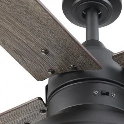 Discount 😉 Patriot Lighting® Amanda 48" Matte Black Indoor LED Ceiling Fan ⌛ 26 Discount 😉 Patriot Lighting® Amanda 48" Matte Black Indoor LED Ceiling Fan ⌛ -Patriot Lighting Sales 3550090 20762 Bladeiron Closeup