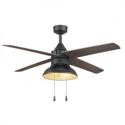 Discount 😉 Patriot Lighting® Amanda 48" Matte Black Indoor LED Ceiling Fan ⌛ 30 Discount 😉 Patriot Lighting® Amanda 48" Matte Black Indoor LED Ceiling Fan ⌛ -Patriot Lighting Sales 3550090 20762 Persp2 LightOn B
