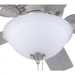 Promo ⌛ Patriot Lighting™ Austin 42" Brushed Nickel Indoor LED Ceiling Fan ✨ 17 Promo ⌛ Patriot Lighting™ Austin 42" Brushed Nickel Indoor LED Ceiling Fan ✨ -Patriot Lighting Sales 3550108 20765 Downlight Closeup