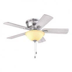 Promo ⌛ Patriot Lighting™ Austin 42" Brushed Nickel Indoor LED Ceiling Fan ✨ 22 Promo ⌛ Patriot Lighting™ Austin 42" Brushed Nickel Indoor LED Ceiling Fan ✨ -Patriot Lighting Sales 3550108 20765 Persp3 LightOn A