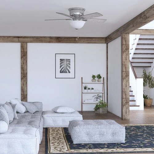 Promo ⌛ Patriot Lighting™ Austin 42" Brushed Nickel Indoor LED Ceiling Fan ✨ 4 Promo ⌛ Patriot Lighting™ Austin 42" Brushed Nickel Indoor LED Ceiling Fan ✨ - Image 2