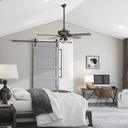 New 🎁 Patriot Lighting™ Madeline 52" Matte Black Indoor LED Ceiling Fan 💯 4 New 🎁 Patriot Lighting™ Madeline 52" Matte Black Indoor LED Ceiling Fan 💯 - Image 2