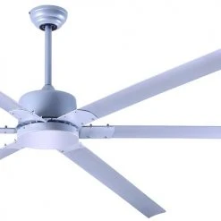 Deals ✨ Patriot Lighting™ Boss 96" Painted Grey Industrial Indoor/Outdoor Ceiling Fan 💯 -Patriot Lighting Sales 3550494 P DETAIL