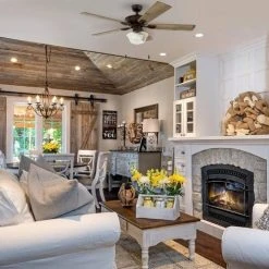 Cheap ⭐ Patriot Lighting™ Hyattsville 52" Bronze Indoor/Outdoor LED Ceiling Fan 🔥 -Patriot Lighting Sales 3550602 room1