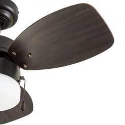 Promo 🎉 Patriot Lighting™ Gibson Street 30" Bronze Indoor LED Ceiling Fan 👏 -Patriot Lighting Sales 3550643 20677 BladeDetail
