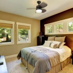 Promo 🎉 Patriot Lighting™ Gibson Street 30" Bronze Indoor LED Ceiling Fan 👏 -Patriot Lighting Sales 3550643 20677 bedroom