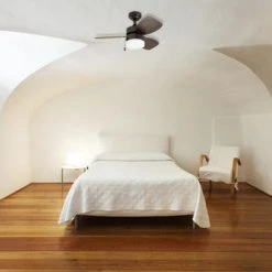 Promo 🎉 Patriot Lighting™ Gibson Street 30" Bronze Indoor LED Ceiling Fan 👏 -Patriot Lighting Sales 3550643 20677 bedroom 02