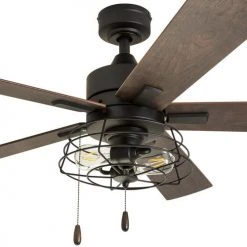 Hot Sale ✨ Patriot Lighting™ Miller Station 52" Matte Black Industrial Indoor LED Ceiling Fan 😀 17 Hot Sale ✨ Patriot Lighting™ Miller Station 52" Matte Black Industrial Indoor LED Ceiling Fan 😀 -Patriot Lighting Sales 3550647 20681 Main2Zoomed
