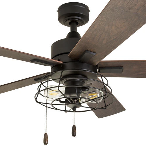 Hot Sale ✨ Patriot Lighting™ Miller Station 52" Matte Black Industrial Indoor LED Ceiling Fan 😀 8 Hot Sale ✨ Patriot Lighting™ Miller Station 52" Matte Black Industrial Indoor LED Ceiling Fan 😀 - Image 6