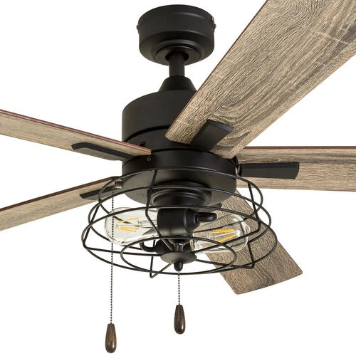 Hot Sale ✨ Patriot Lighting™ Miller Station 52" Matte Black Industrial Indoor LED Ceiling Fan 😀 6 Hot Sale ✨ Patriot Lighting™ Miller Station 52" Matte Black Industrial Indoor LED Ceiling Fan 😀 - Image 4