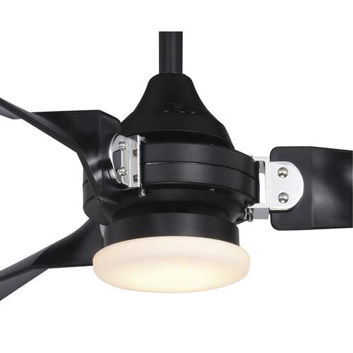 Best Sale 😀 Patriot Lighting™ Istanbul 52" Black With Chrome Accent Indoor/Outdoor LED Ceiling Fan 🎉 5 Best Sale 😀 Patriot Lighting™ Istanbul 52" Black With Chrome Accent Indoor/Outdoor LED Ceiling Fan 🎉 - Image 3