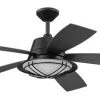 Promo 🛒 Patriot Lighting™ 54" Tess Matte Black Indoor/Outdoor Integrated LED Ceiling Fan 🎉 1 Promo 🛒 Patriot Lighting™ 54" Tess Matte Black Indoor/Outdoor Integrated LED Ceiling Fan 🎉 -Patriot Lighting Sales 3550704