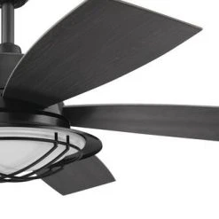 Promo 🛒 Patriot Lighting™ 54" Tess Matte Black Indoor/Outdoor Integrated LED Ceiling Fan 🎉 13 Promo 🛒 Patriot Lighting™ 54" Tess Matte Black Indoor/Outdoor Integrated LED Ceiling Fan 🎉 -Patriot Lighting Sales 3550704 Alt6