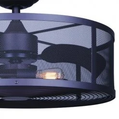 Best Pirce 🔔 Patriot Lighting™ Arris II 24" Oil-Rubbed Bronze Indoor/Outdoor LED Fandelier ✔️ -Patriot Lighting Sales 3550709 P DETAIL