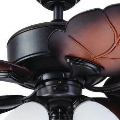 Outlet 🎉 Patriot Lighting™ Sonesta IV 52" Iron Indoor/Outdoor LED Ceiling Fan ✔️ -Patriot Lighting Sales 3550714 ALT16