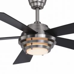 Brand new 🤩 Patriot Lighting™ Kyoto 52" Brushed Nickel Indoor Integrated LED Ceiling Fan 🌟 -Patriot Lighting Sales 3550733 Alt3