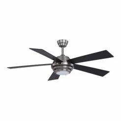 Brand new 🤩 Patriot Lighting™ Kyoto 52" Brushed Nickel Indoor Integrated LED Ceiling Fan 🌟 -Patriot Lighting Sales 3550733 Alt4