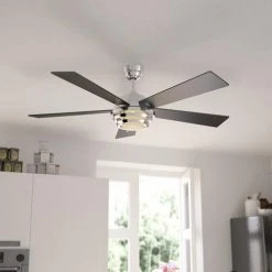 Brand new 🤩 Patriot Lighting™ Kyoto 52" Brushed Nickel Indoor Integrated LED Ceiling Fan 🌟 -Patriot Lighting Sales 3550733 Alt8