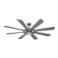 Best Sale ❤️ Patriot Lighting™ Holland 68" Painted Galvanized Indoor/Outdoor Integrated LED Ceiling Fan 👍 -Patriot Lighting Sales 3550735 Alt1