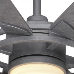 Best Sale ❤️ Patriot Lighting™ Holland 68" Painted Galvanized Indoor/Outdoor Integrated LED Ceiling Fan 👍 -Patriot Lighting Sales 3550735 Alt6