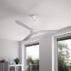 Cheapest ⌛ Patriot Lighting™ Industrial 56" White Indoor Ceiling Fan 🥰 -Patriot Lighting Sales 3550736 Alt6